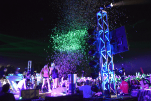 Confetti Blowers at a Blacklight Party