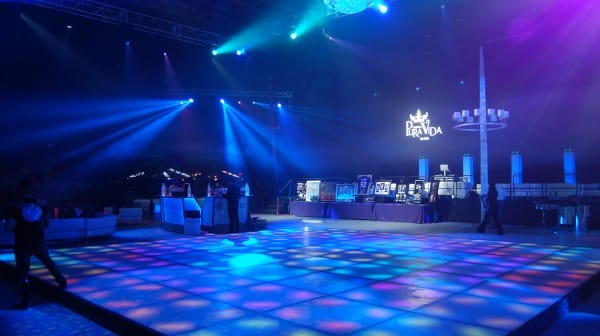 LED Dance Floor at Holiday Party Image