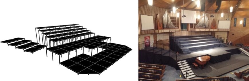 Riser Design Drawing and Actual Installation
