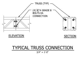 Truss Connection Drawings Image