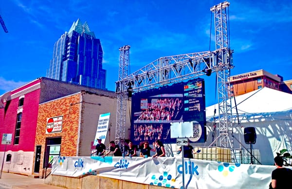 Live Event Visual Amplification at Outdoor Austin Event